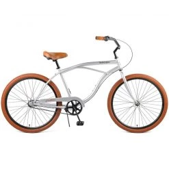 Retrospec Chatham Beach Cruiser 3-Speed 26" - Matte Silver/Cardinal 2022 | Cruiser Bikes