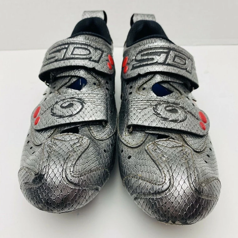 Sidi T2 Carbon Mamba Silver Snake Triathlon Shoes | Triathlon & Time Trial Bike 5 Sidi T2 Carbon Mamba Silver Snake Triathlon Shoes | Triathlon & Time Trial Bike - Image 5