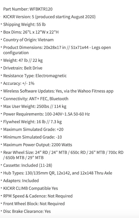 Wahoo Fitness KICKR Indoor Smart Bike Trainer *NEW EDITION 2021 | Trainers 3 Wahoo Fitness KICKR Indoor Smart Bike Trainer *NEW EDITION 2021 | Trainers - Image 3