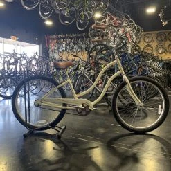 Retrospec Tuesday Cycles June 1 LS 26" Cruiser - Vintage White 2020 | Cruiser Bikes