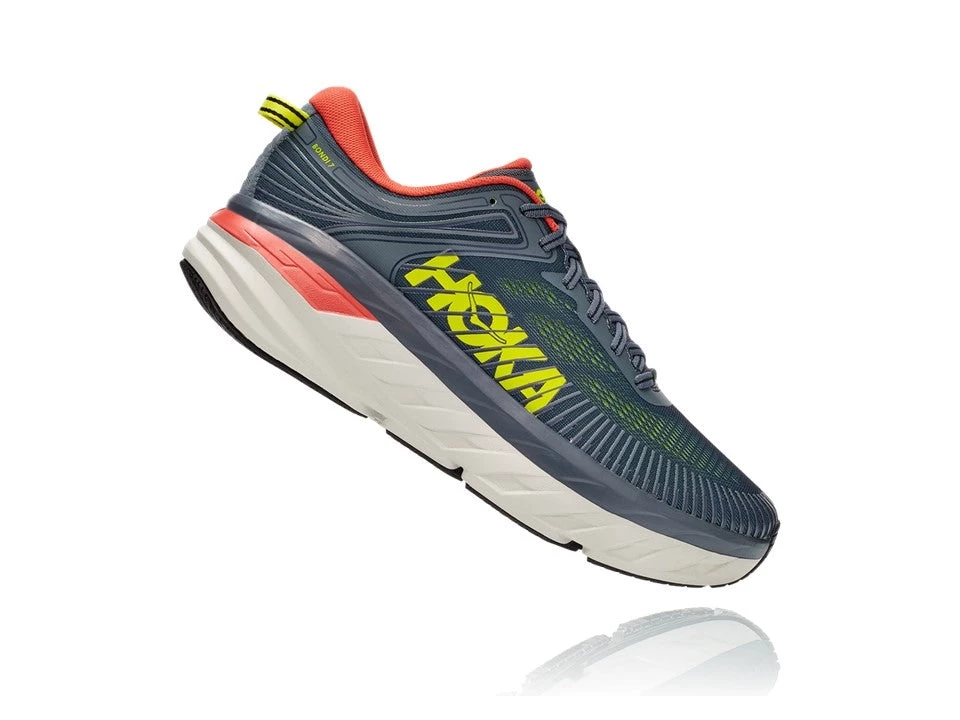 Hoka One One Men's Bondi 7 - Turbulence/Chili | Running 1 Hoka One One Men's Bondi 7 - Turbulence/Chili | Running