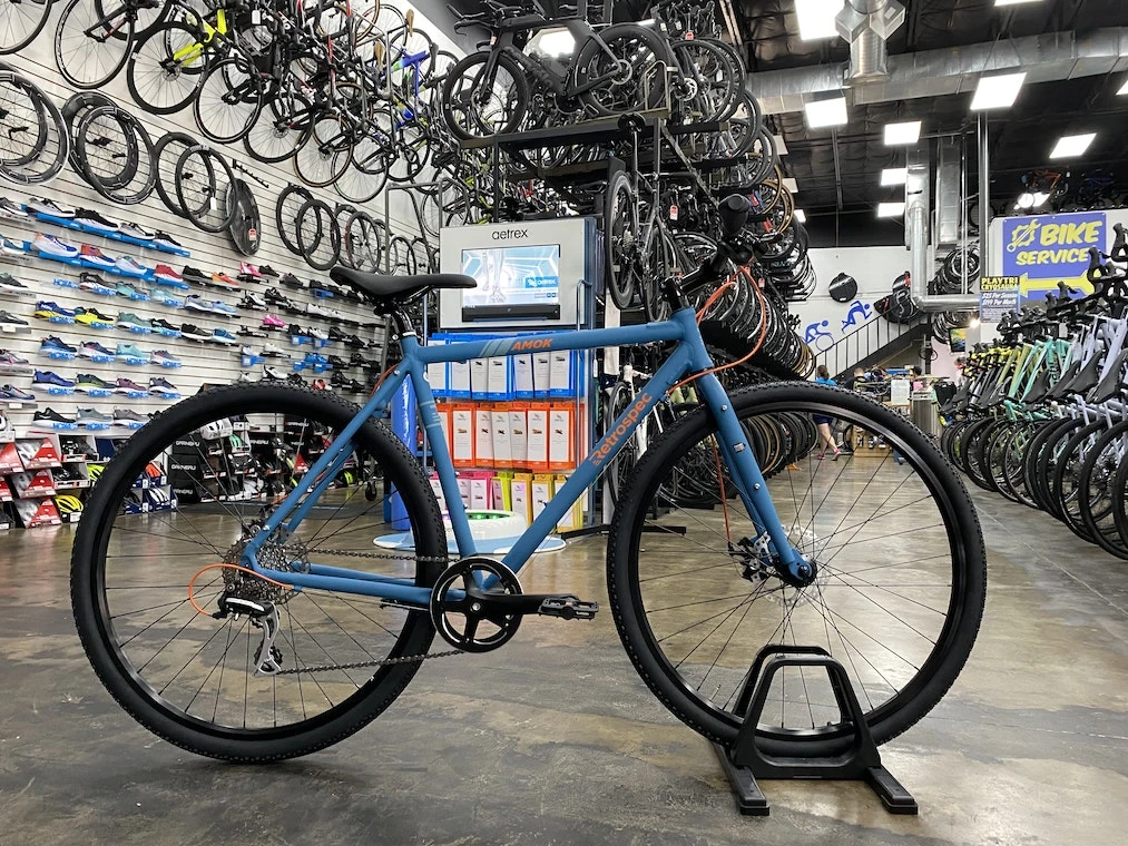 Retrospec Amok V3 8-Speed Urban Gravel Bike - Matte Speed Atlantic Blue 2022 | Gravel Bikes 1 Retrospec Amok V3 8-Speed Urban Gravel Bike - Matte Speed Atlantic Blue 2022 | Gravel Bikes