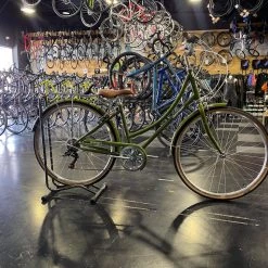 Retrospec Beaumont 7-Speed Step-Thru City Bike - Olive 2021 | Hybrid Bikes