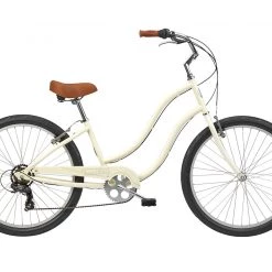 Tuesday Cycles June 7 Low Step 7-Speed - Vintage White 2021 | Cruiser Bikes
