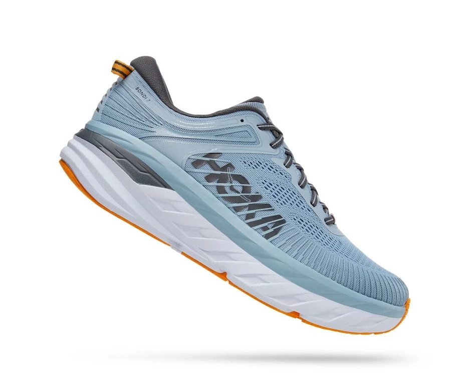 Hoka One One Men's Bondi 7 - Blue Fog/Castlerock | Running 1 Hoka One One Men's Bondi 7 - Blue Fog/Castlerock | Running
