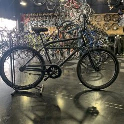 Retrospec Sully Klunker-Style Single-Speed Bike - Matte Black 2022 | Hybrid Bikes
