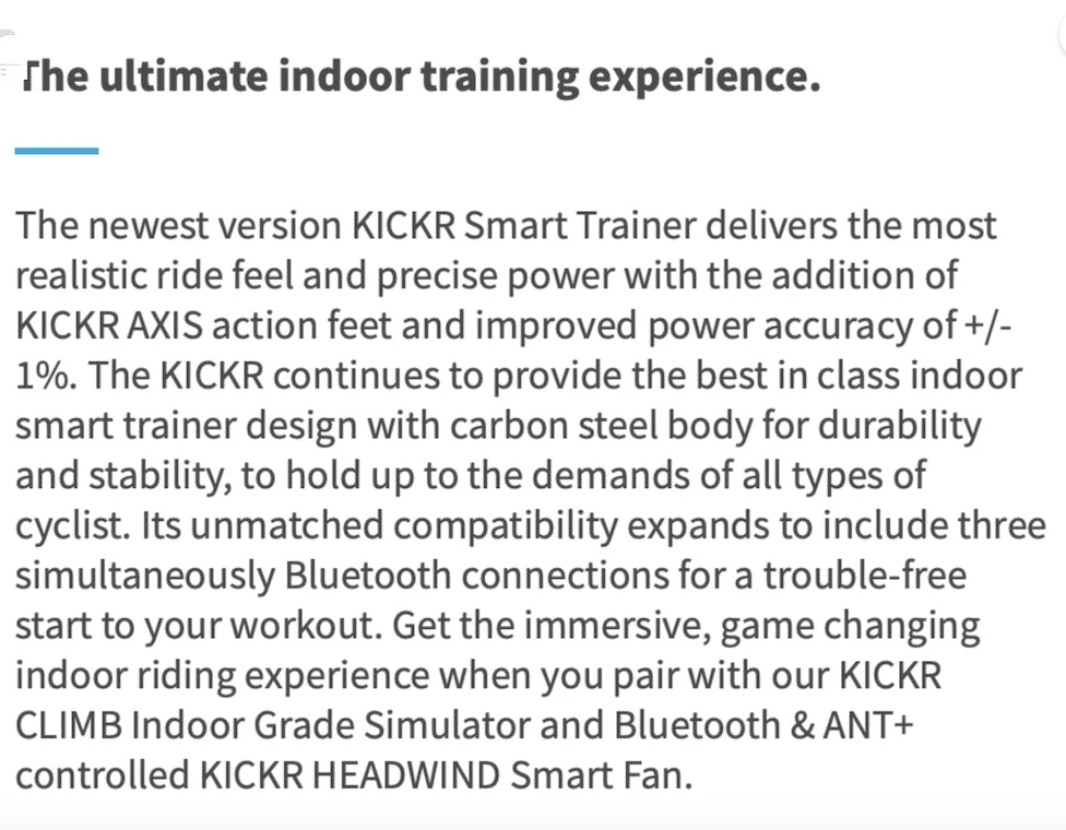 Wahoo Fitness KICKR Indoor Smart Bike Trainer *NEW EDITION 2021 | Trainers 2 Wahoo Fitness KICKR Indoor Smart Bike Trainer *NEW EDITION 2021 | Trainers - Image 2