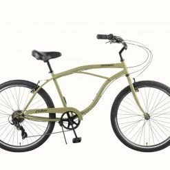 Retrospec Chatham Beach Cruiser 7-Speed 26" - Matte Military Green 2021 | Cruiser Bikes