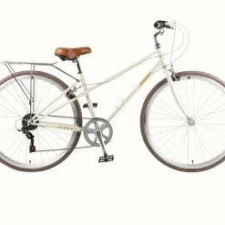 Retrospec Kinney-Mixte City Bike 7-Speed - Eggshell 2022 | Urban Bikes